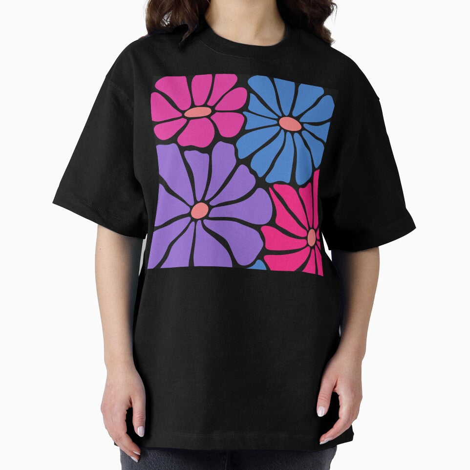 Boho Pink, Purple And Blue Floral Art Designs by DEC02