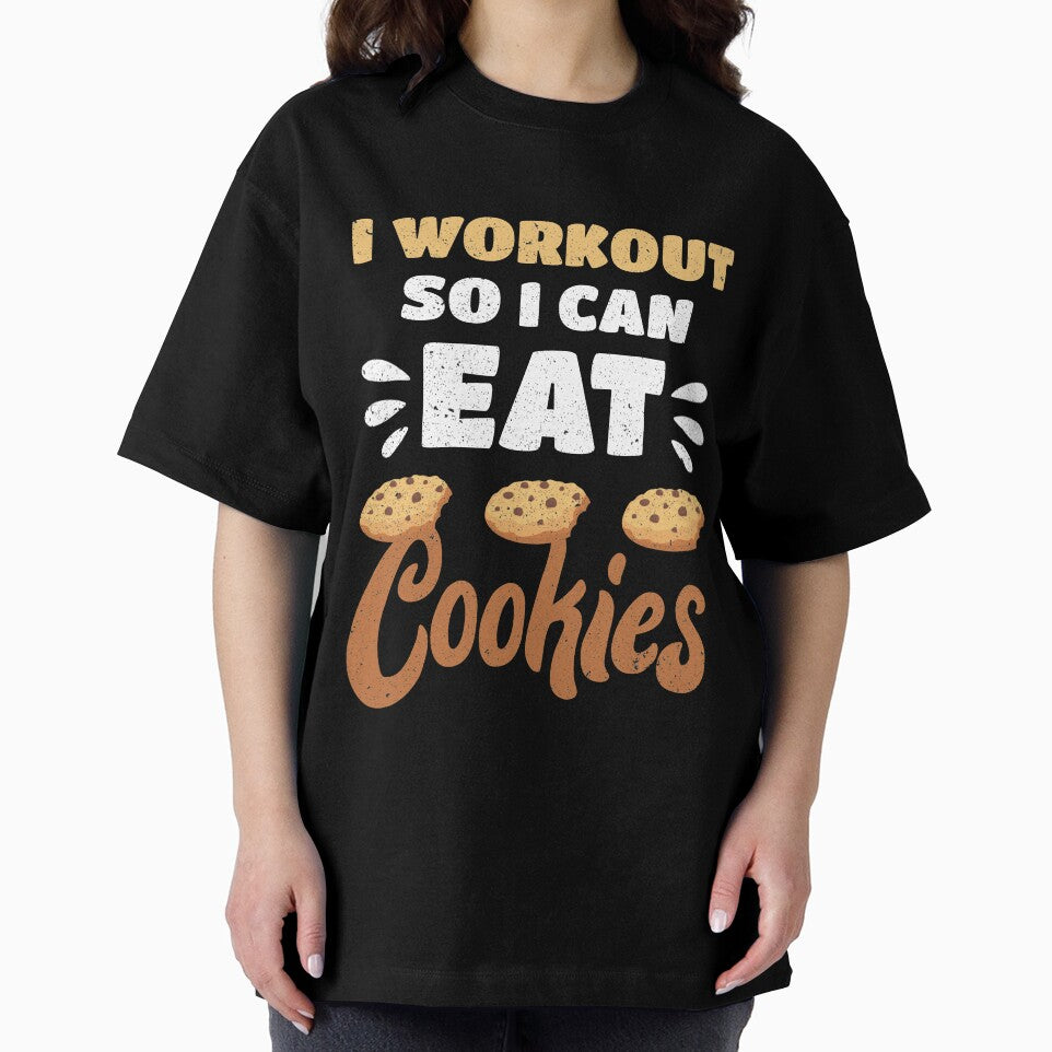 Junk Food I Workout So I Can Eat Cookies Funny Foodie by MagicSD Designs