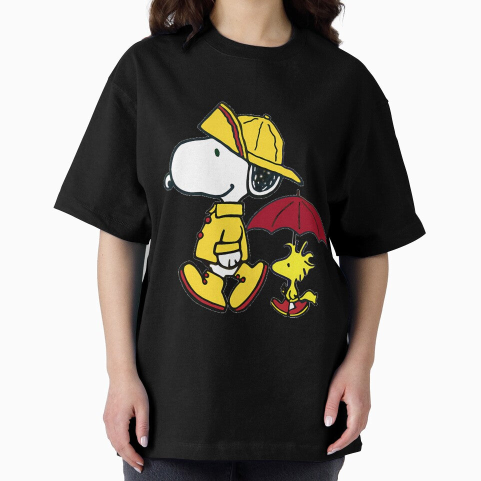 Yellow Raincoat And The Woods Peanuts by MerchQueDesigns