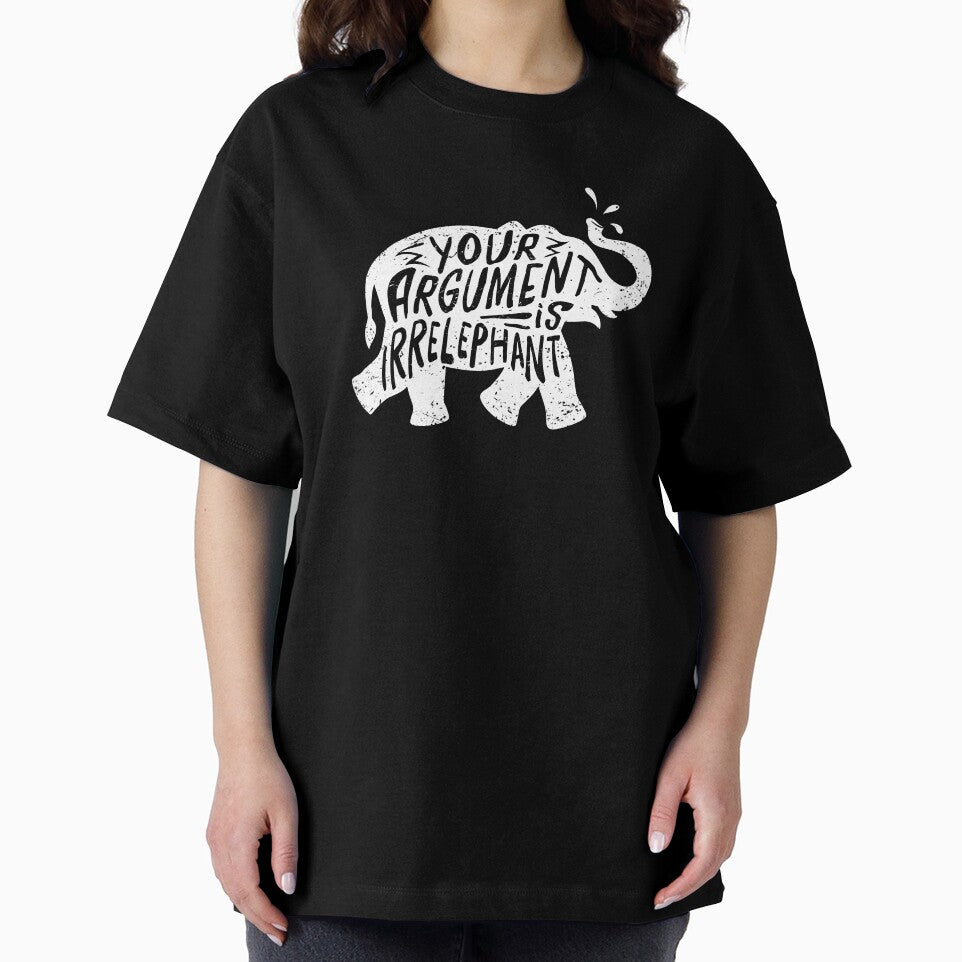 Funny Elephant Irrelephant Pun graphic for Pun Lovers by Lisbob