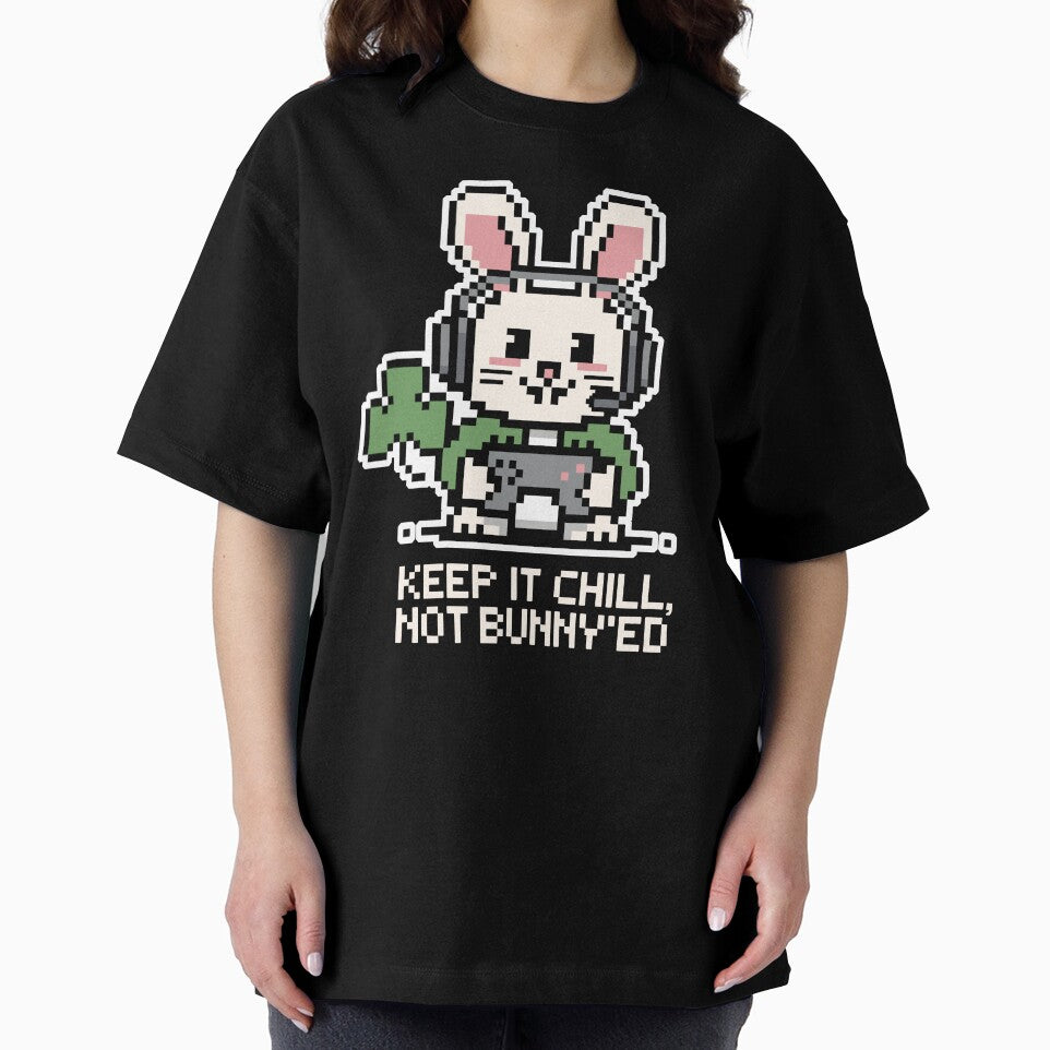 Keep It Chill Not Bunny'ed — Retro Pixel Bunny Gamer Graphic by NaturEdeN