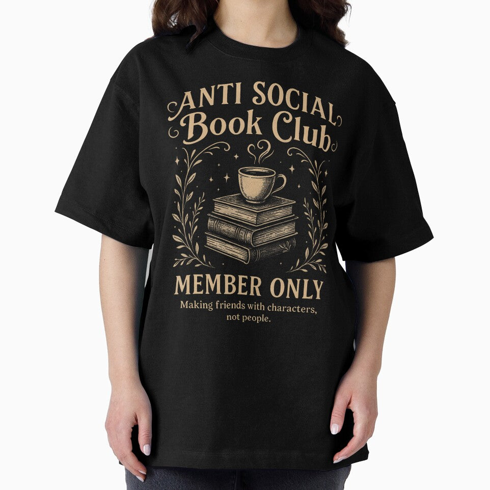 Anti Social Book Club Introvert Book Lover Literary by MariaEdna1