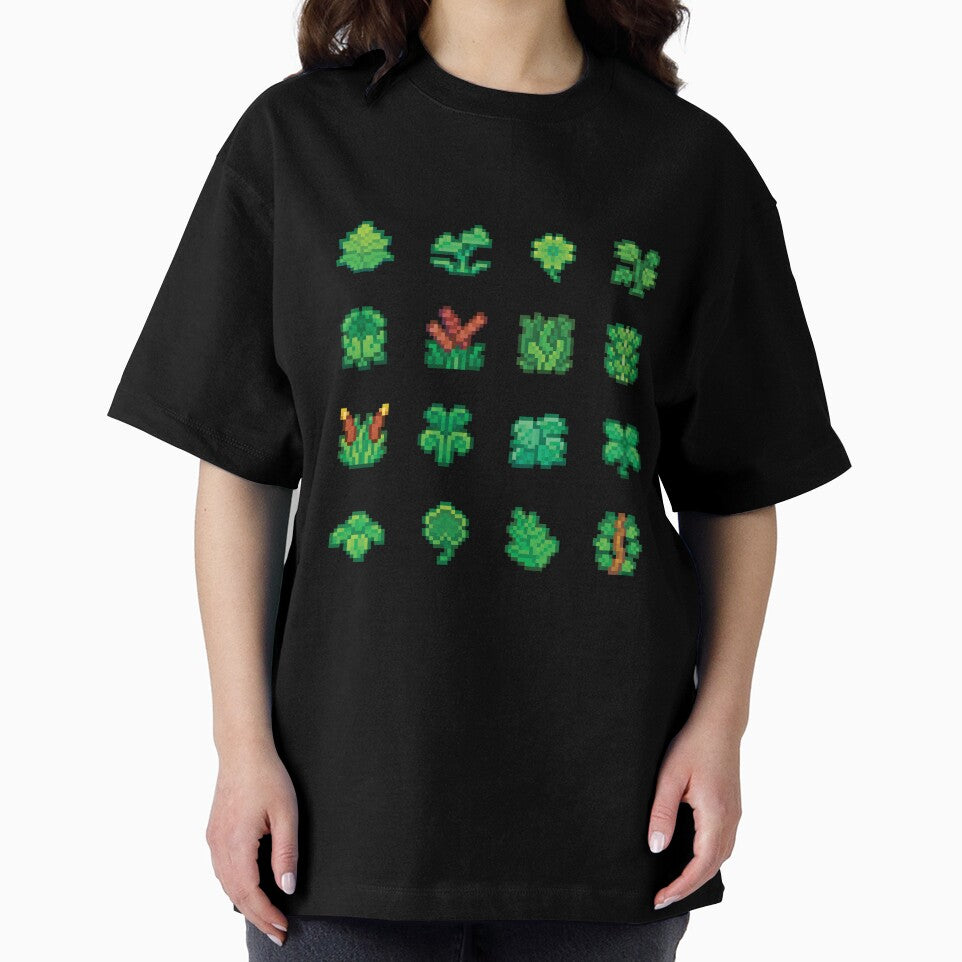 Green Fantasy Pixel Art Plants by bizarrebeasties