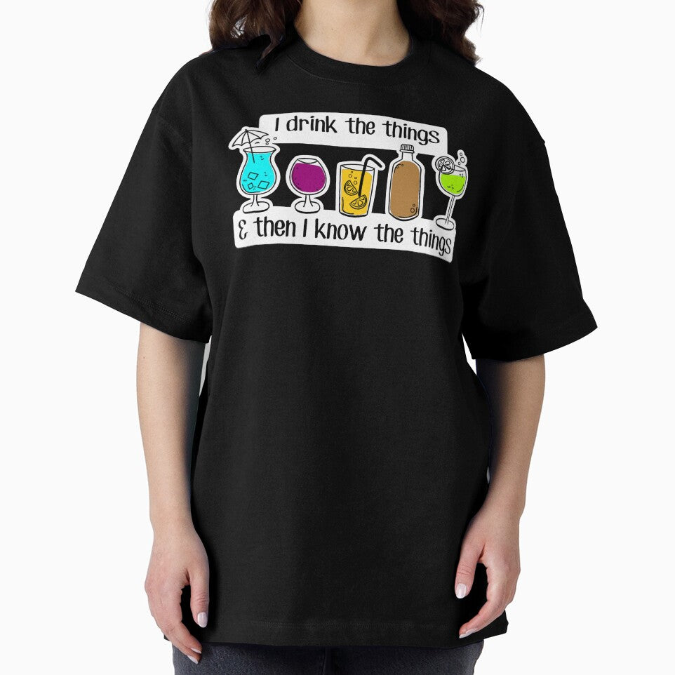 FUNNY cocktail lovers - I DRINK and know THINGS - beer drinkers PARTY TIME - social drinker by originalsusie