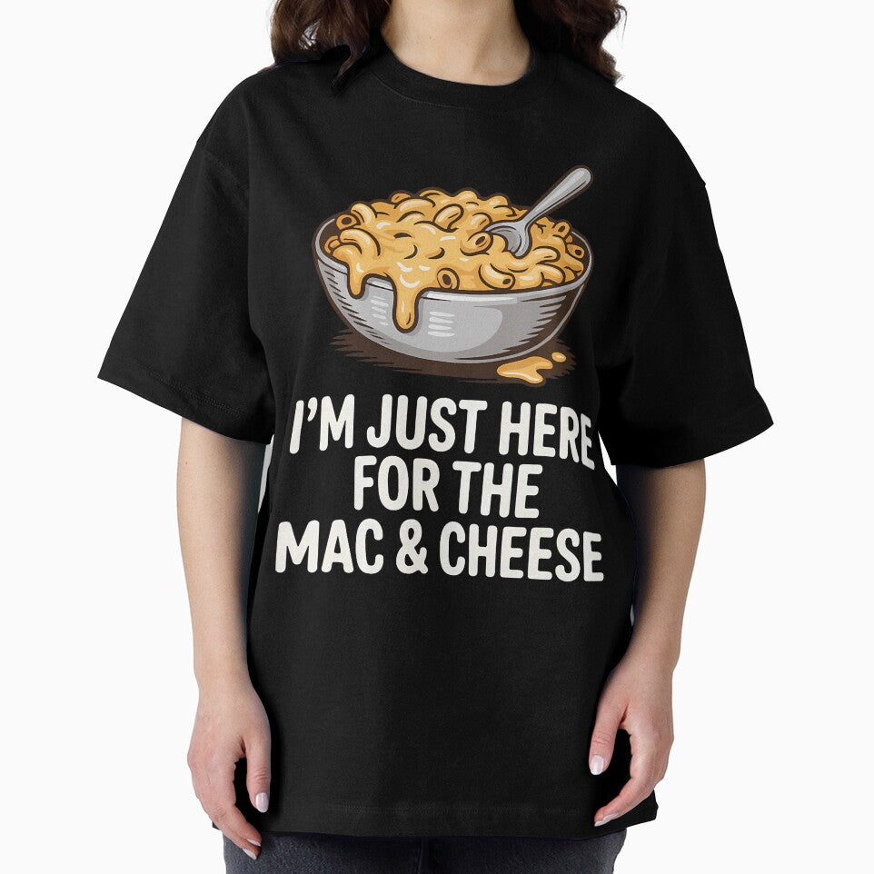 Just Here For Mac And Cheese Funny Foodie by RosaliaAmber