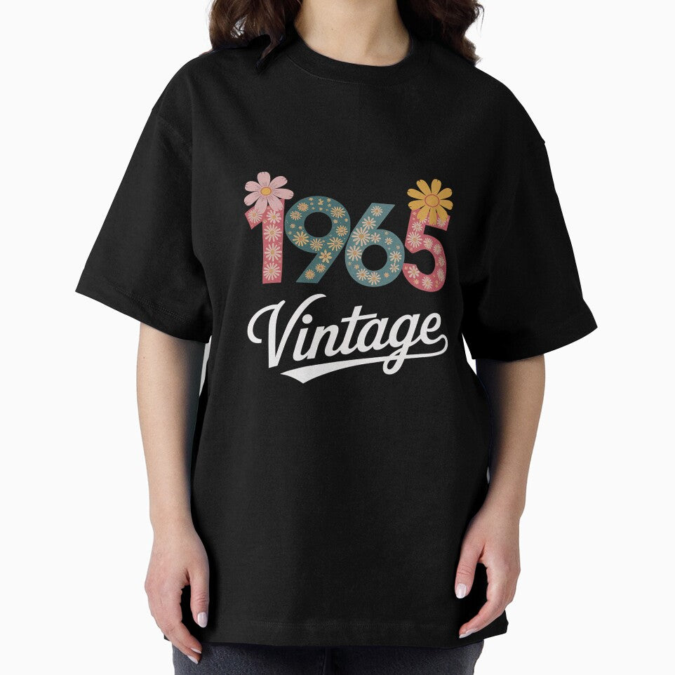 1965 Sixty Bday Gift Casual Birthday Apparel Flower by fferomananul