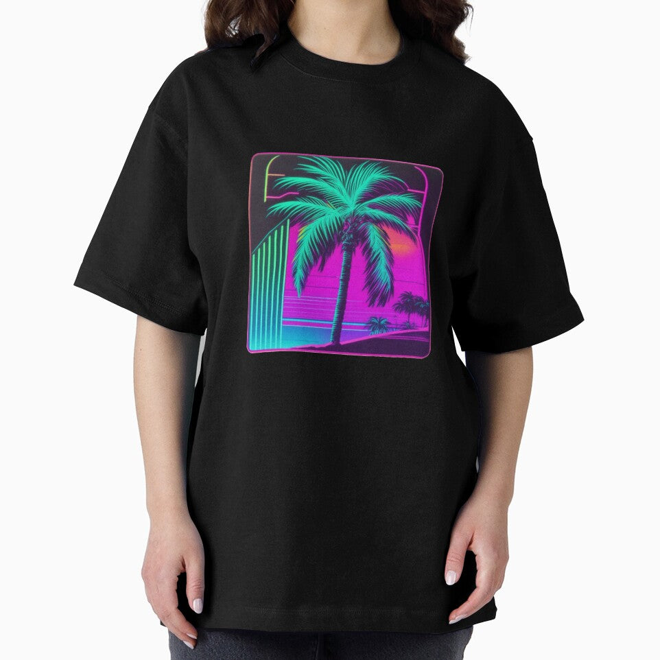80s Neon Palm Beach by reggaeartgifts