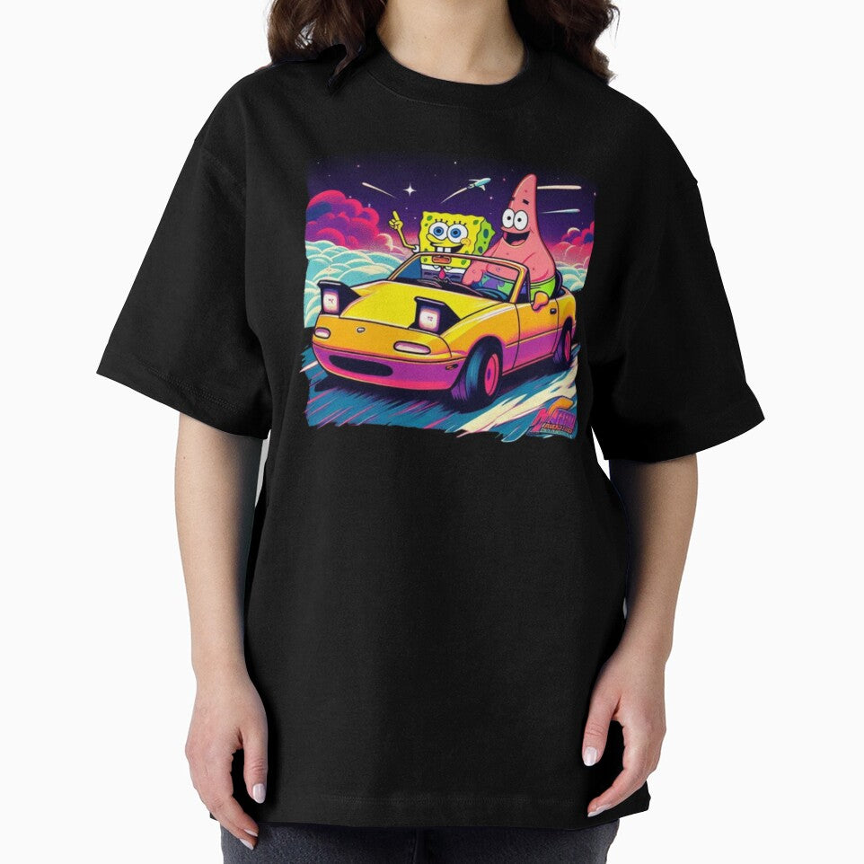 Spongebob and Patrick Driving a Miata by pathytherobot