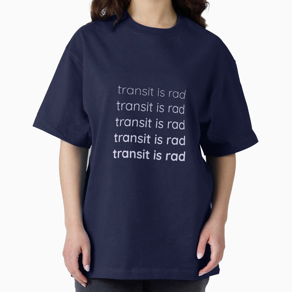 Transit is rad light on dark by RMK Creative