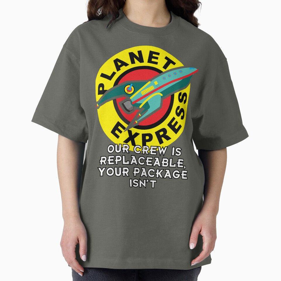 "Our Crew Is Replaceable, Your Package Isn’t" Shirt – Futuristic Space Delivery Parody Tee by Retro-Realm