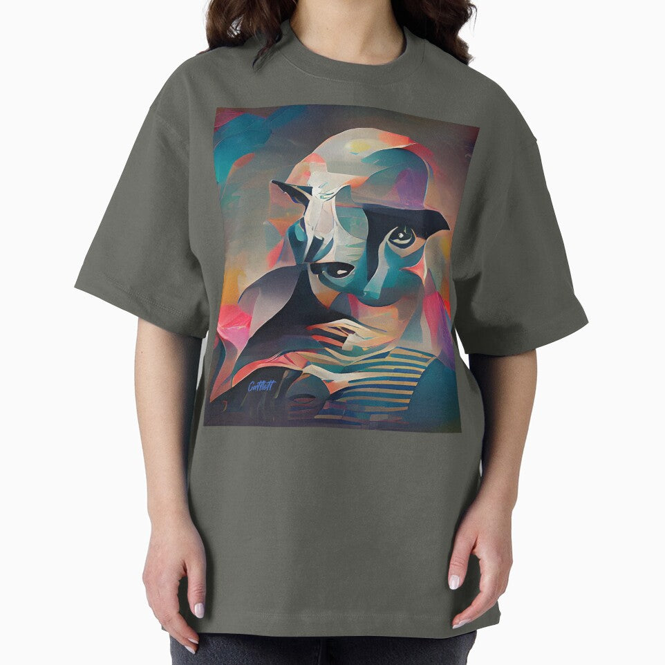 Modern Art - Abstract Face -Style of Cubism by CattlettArt