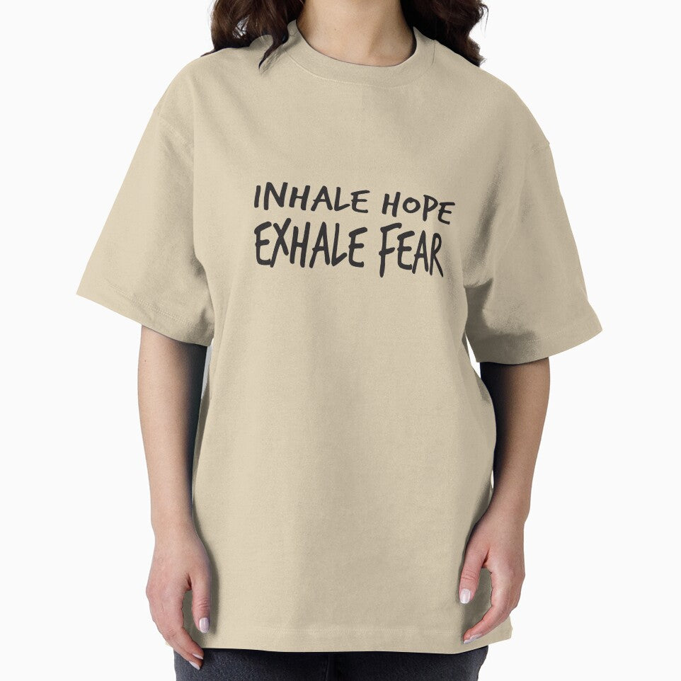 yoga saying - inhale hope exhale fear by LioPart