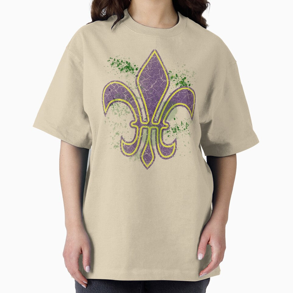 Grunge Mardi Gras fleur-de-lis by HolidayBug
