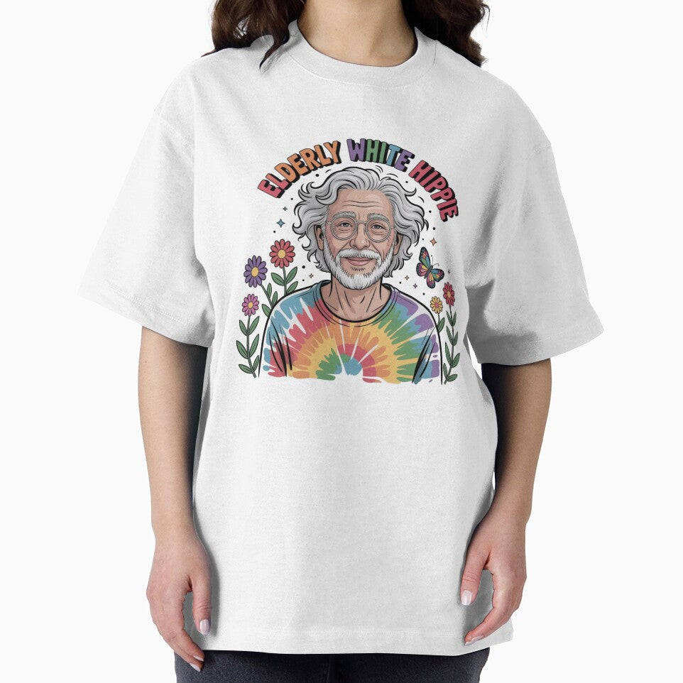 Elderly White Hippie Old Guy group hippie by AleksandraJac05