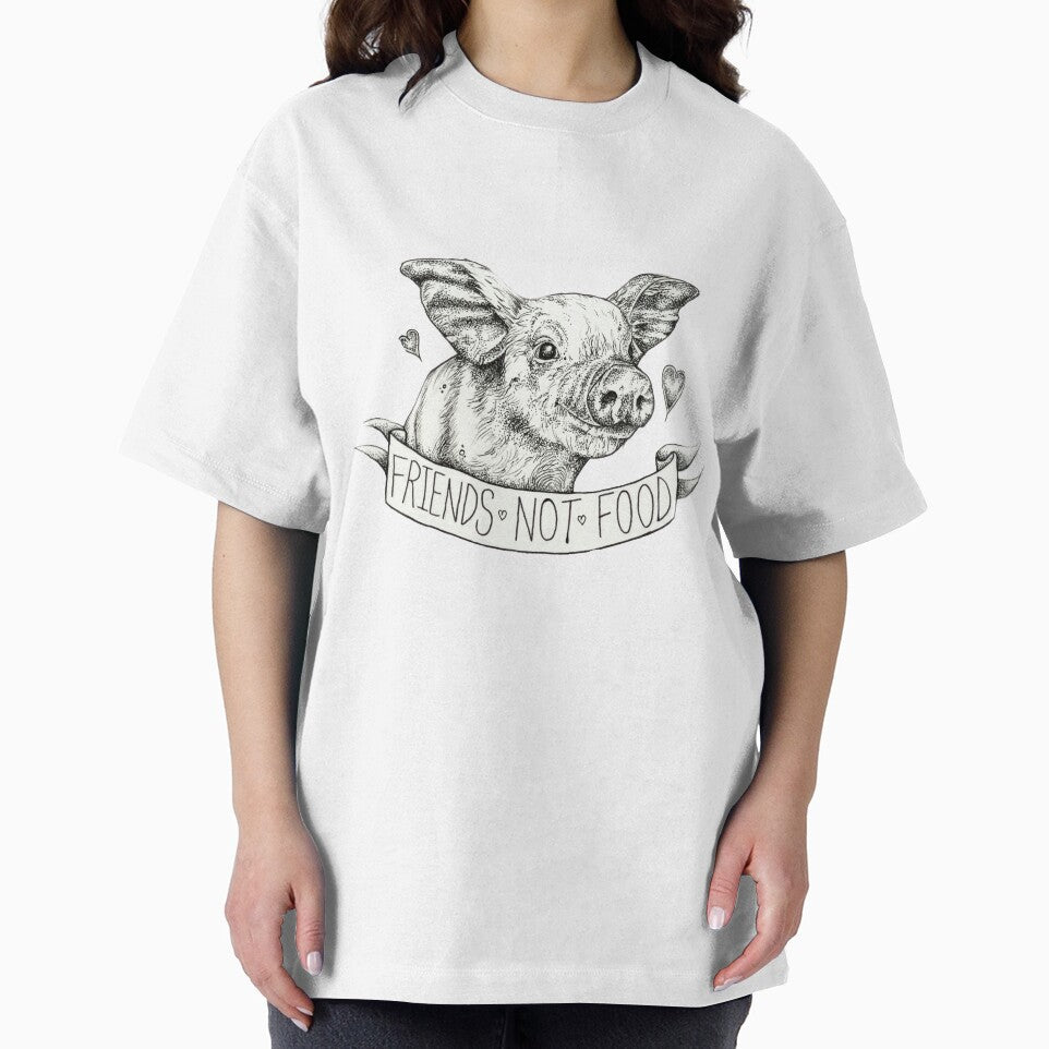 Friends Not Food Vegan Piglet by amyhey
