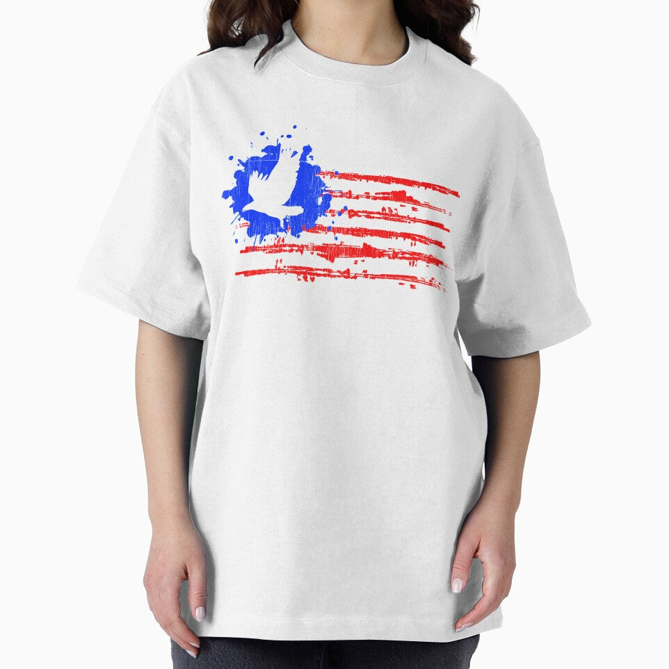 USA Flag | American Eagle T-Shirt for Men and Women by AllStarMerch