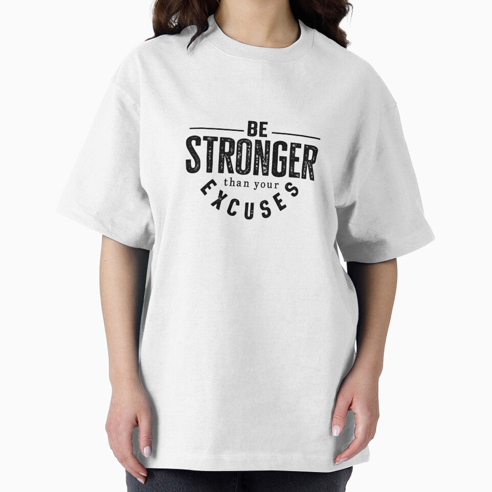 Be Stronger Than Your Excuses – Motivational Typography Design by Mavriboy