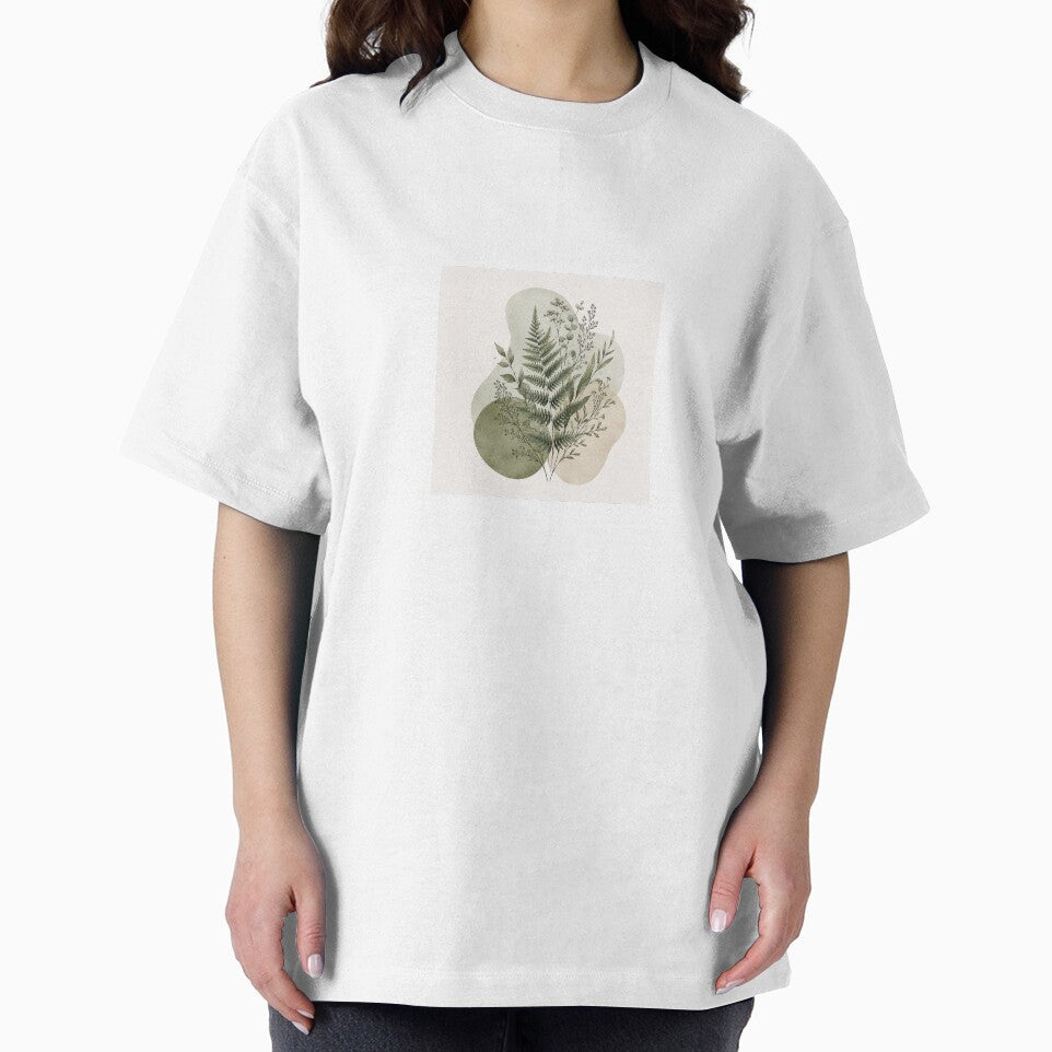 Minimalist Organic Sage Green Fern Print by AlexGreaney