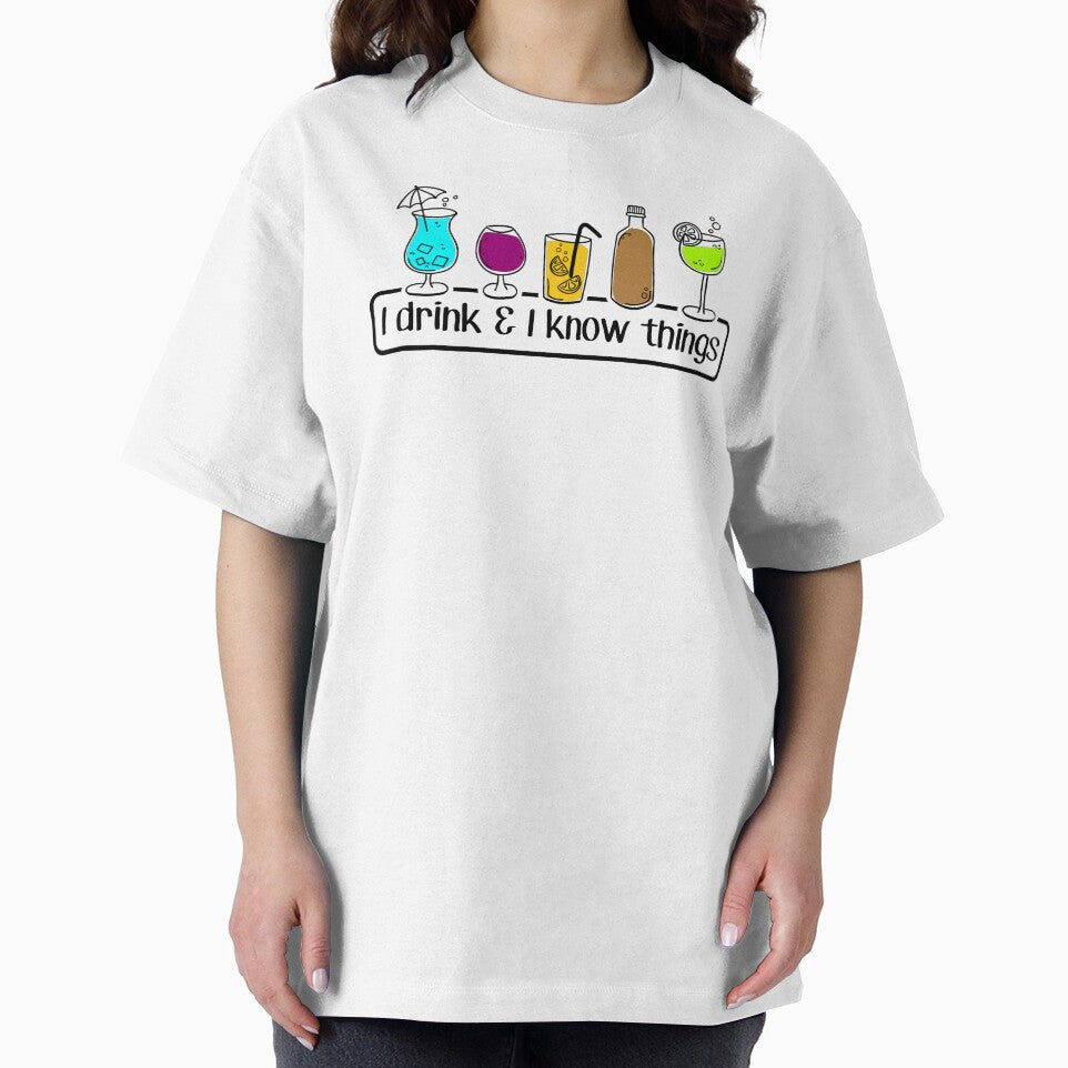 I DRINK and know THINGS - FUNNY cocktail lovers - social drinker - day drinking PARTY by originalsusie