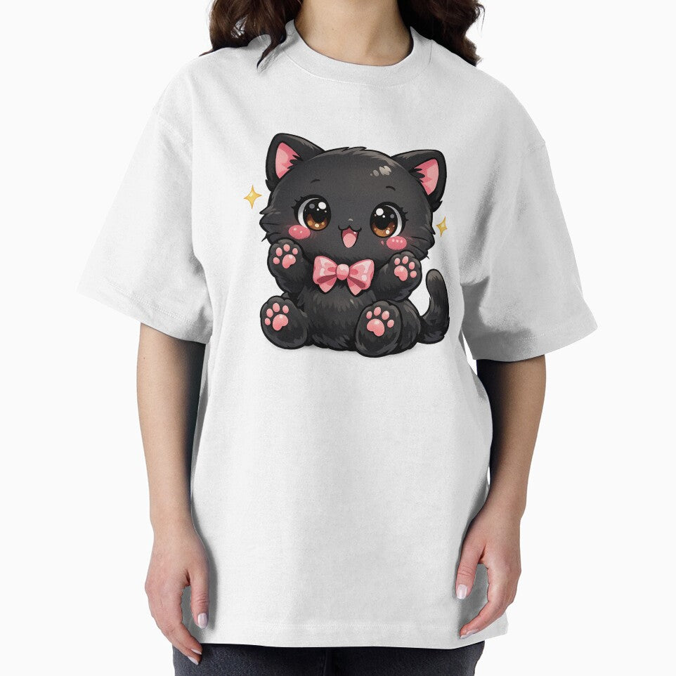 Kawaii black cat by jenswiftie