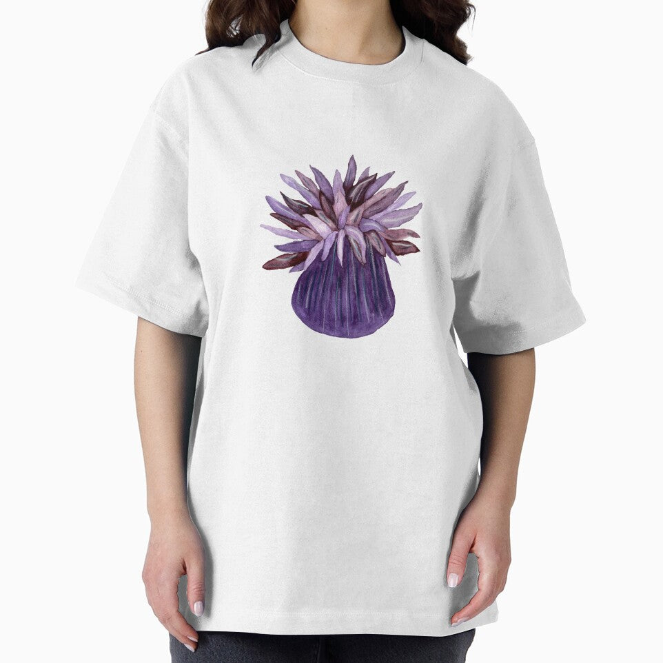 Coral flower violet ocean reef watercolor sketch by Yana Mustafina | Boho Soulful Designs