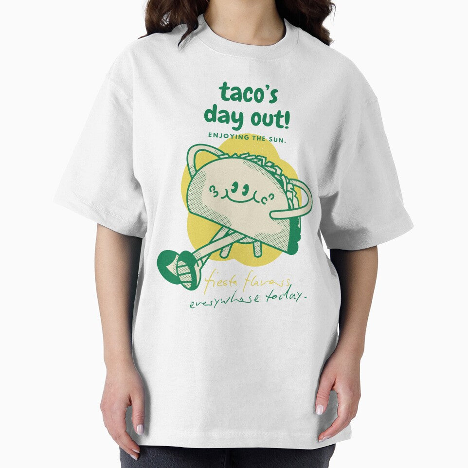 Playful Taco with Big Smile and Warm Colors by SplashTastic