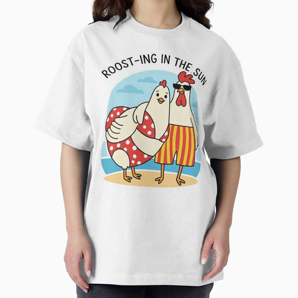 Roost-ing in the Sun – Funny Chicken Summer Pun by aiqdelicia