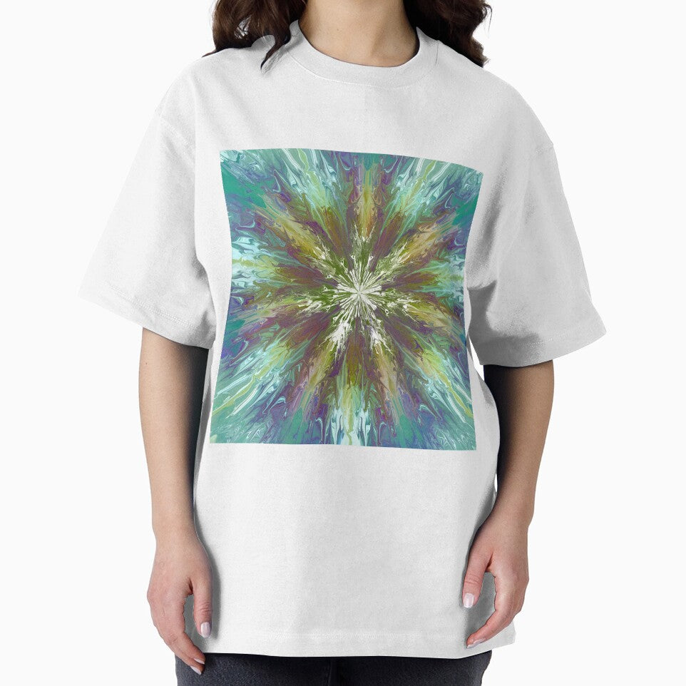 Abstract tie dye flower by VWDigitalPaint