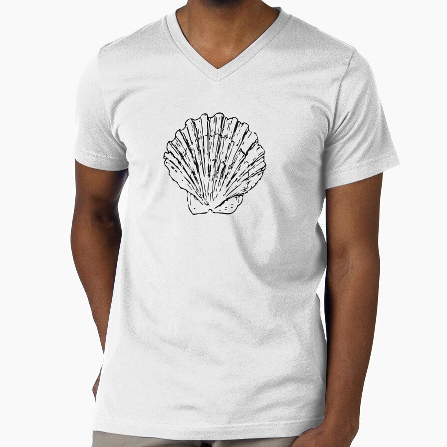 Vintage Style Scallop Shell Coastal by Jason Gunti