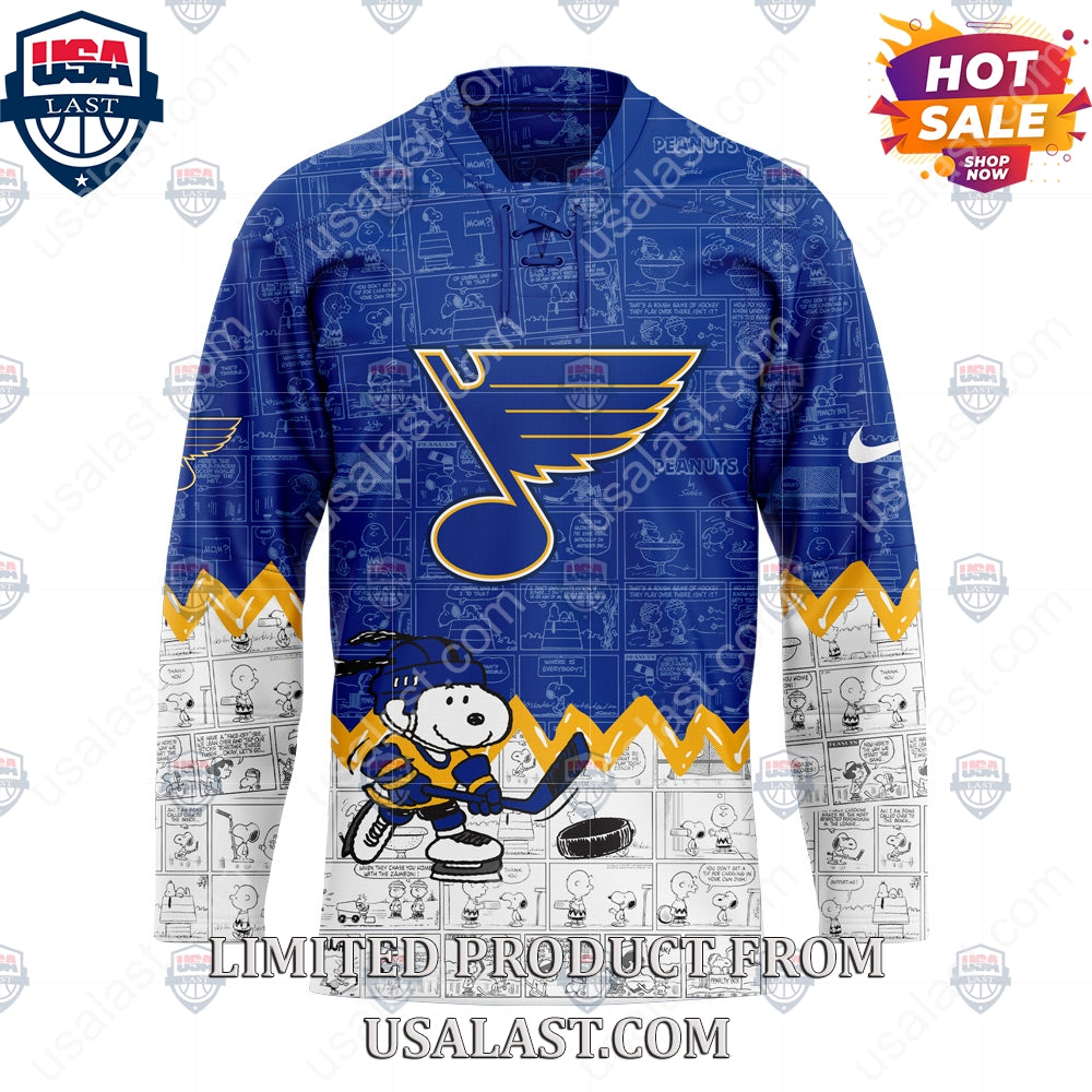 St. Louis Blues NHL Happiness Is 75th Anniversary of Peanuts Hoodie