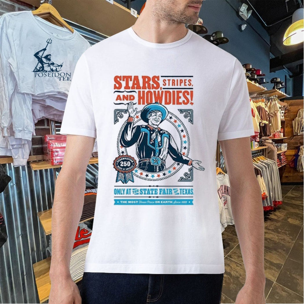 Stars Stripes And Howdies State Fair Of Texas 2026 Commemorative Art T-shirt