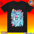 Statue Of Liberty Blowing Bubble Gum 4th Of July T-shirt