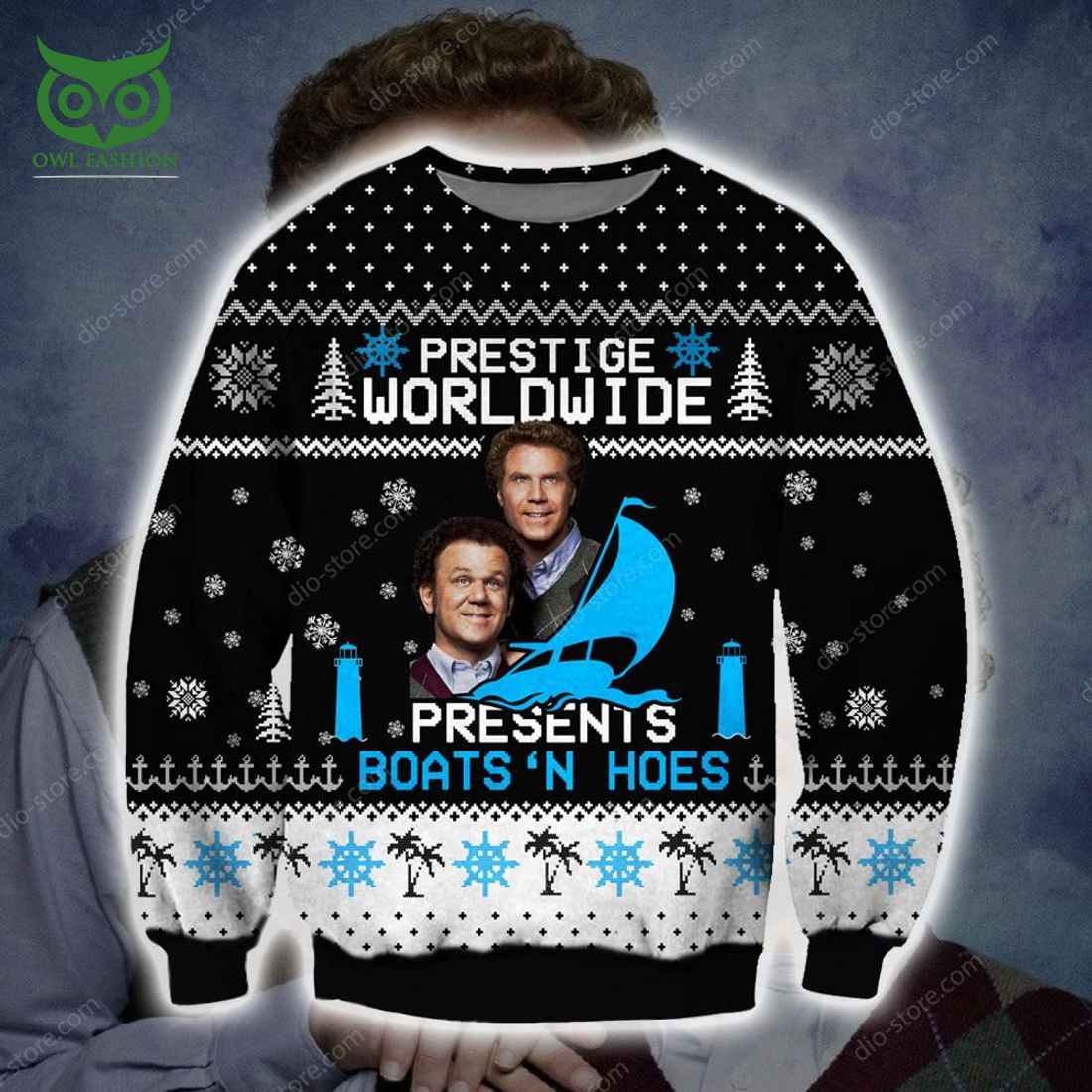 Step Brothers Knitting Pattern 3d Print Ugly Sweater Sweatshirt Christmas