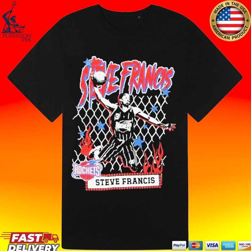 Steve Francis Rockets Steve Francis Nba Mitchell & Ness Nba Street Player Houston Rockets T-shirt