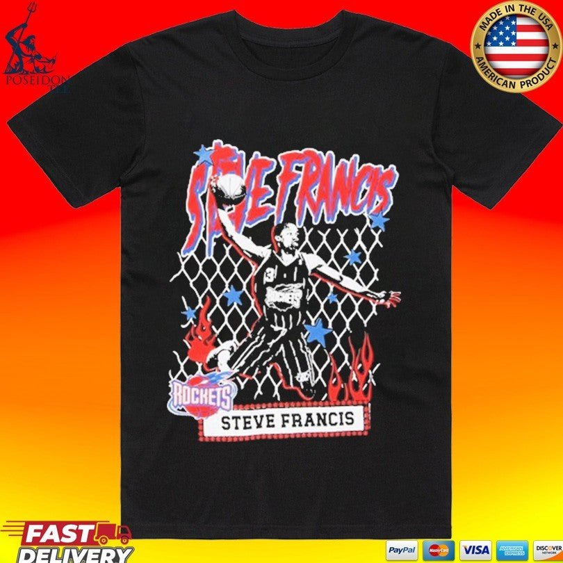 Steve Francis Rockets Steve Francis Nba Mitchell & Ness Nba Street Player Houston Rockets T-shirt