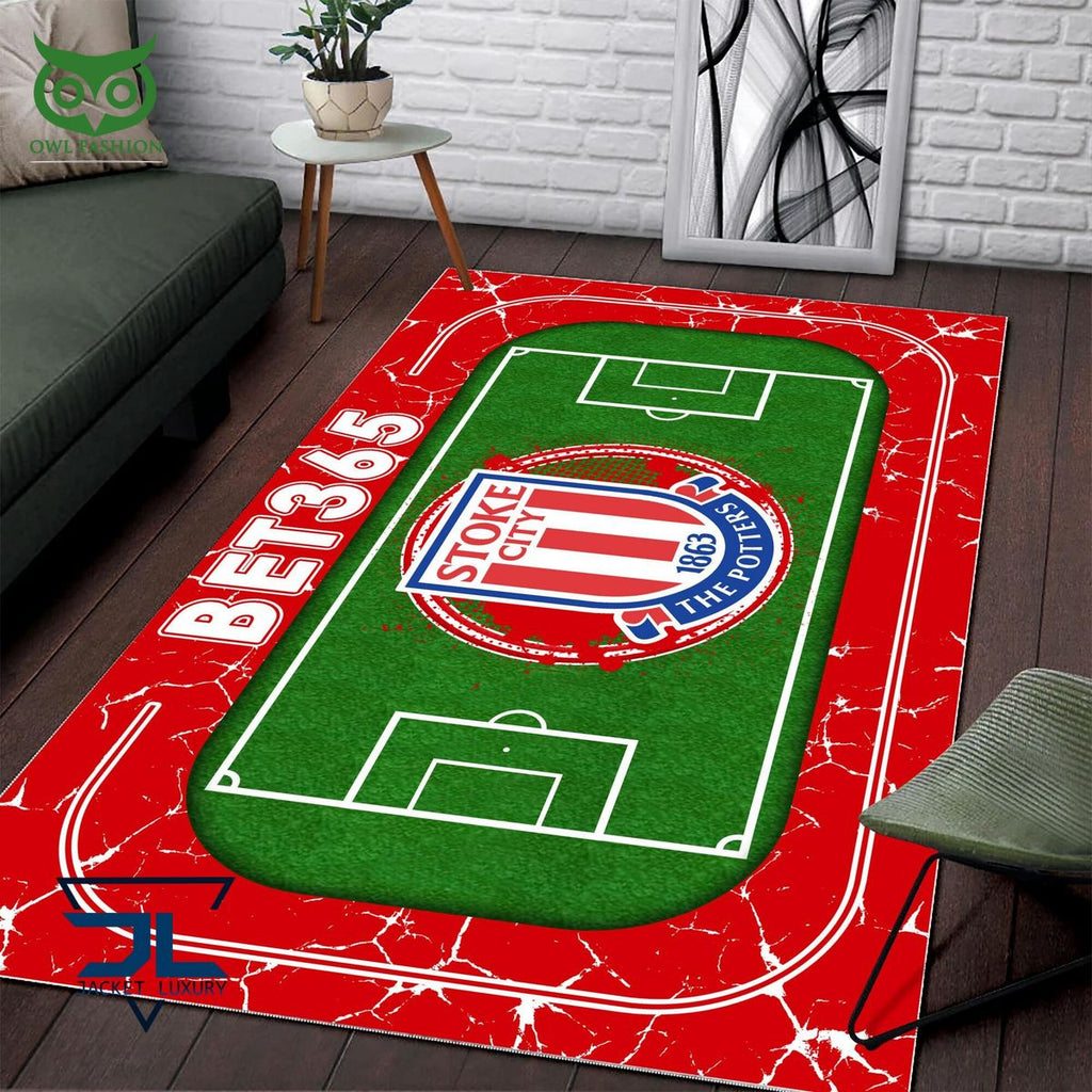 Stoke City FC English Football League EFL Premium Carpet Rug