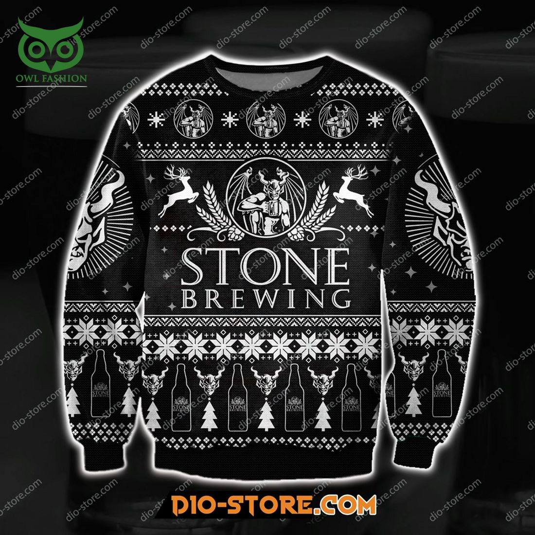 Stone Brewing 3d All Over Print Ugly Sweater Sweatshirt Christmas