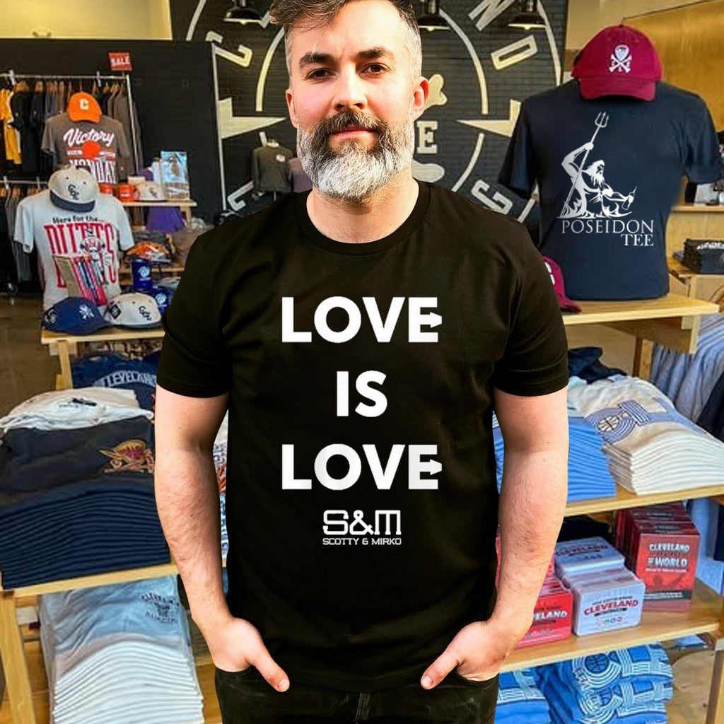 Stonewall Scotty And Mirko Love Is Love Slogan T-shirt