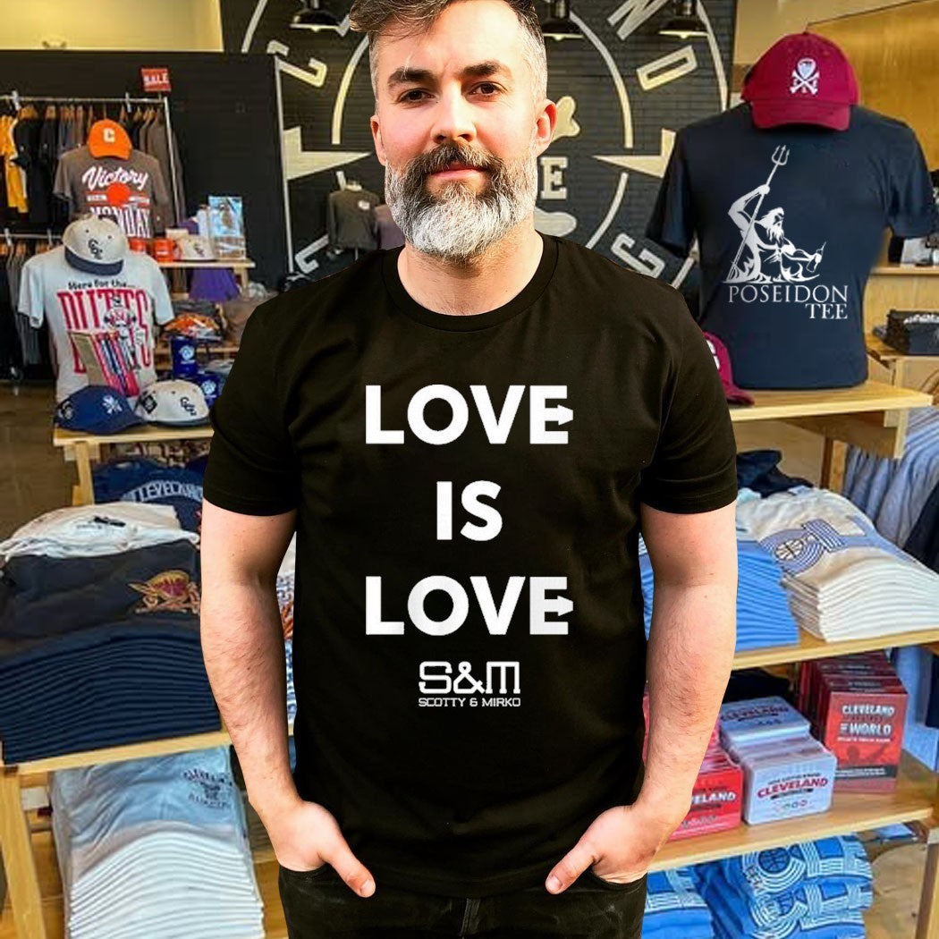 Stonewall Scotty And Mirko Love Is Love Slogan T-shirt