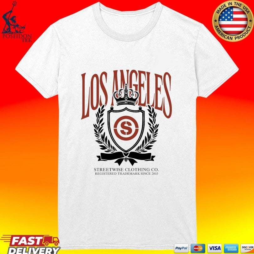 Streetwise Los Angeles Registered Trademark Since 2003 City Crest T-shirt