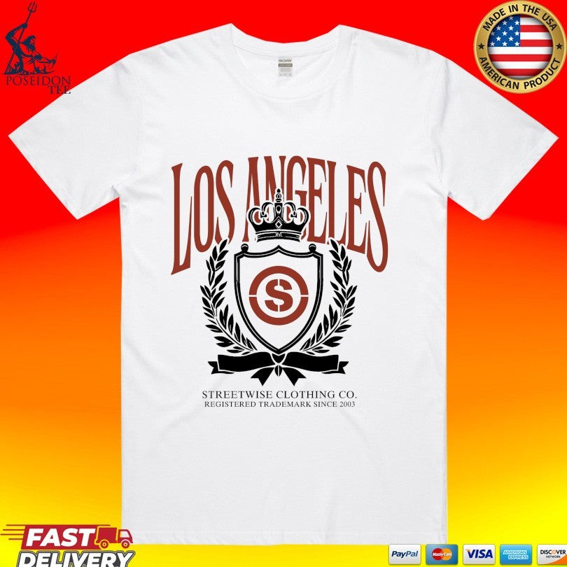 Streetwise Los Angeles Registered Trademark Since 2003 City Crest T-shirt