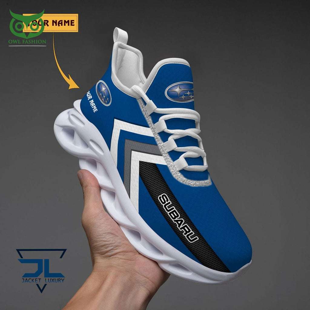 Subaru Car Brand Logo Customized Max Soul Shoes