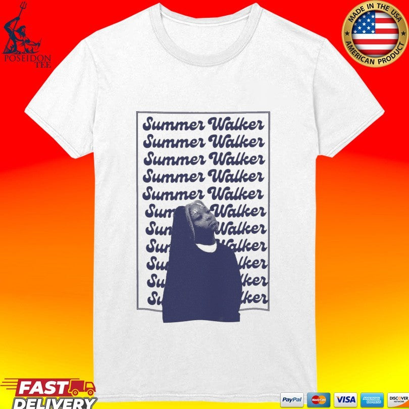 Summer Walker Blue Portrait T-shirt