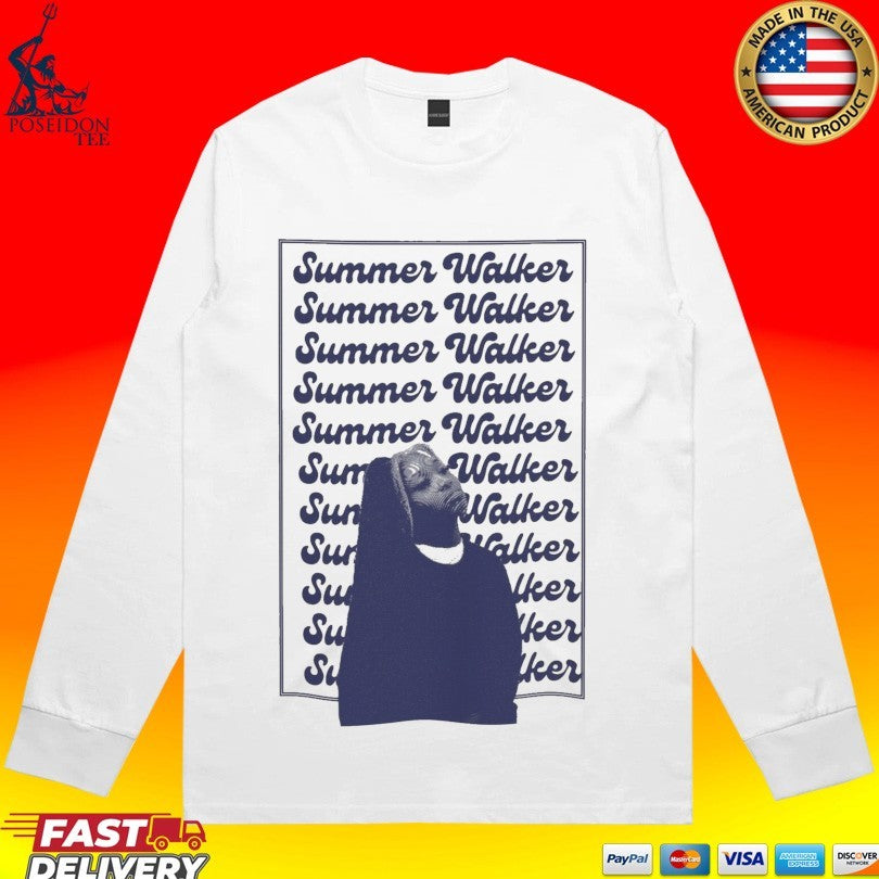 Summer Walker Blue Portrait T-shirt