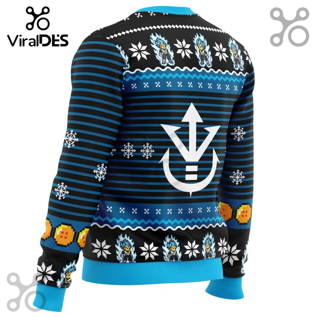 Super Saiyan Blue Vegeta Ugly Sweater 2025