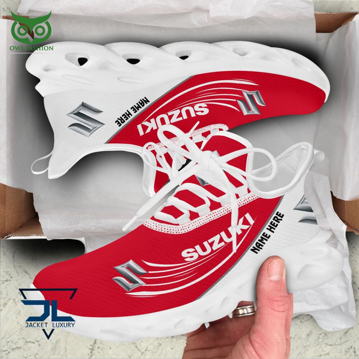 Suzuki Car Brand Personalized Max Soul Sneakers
