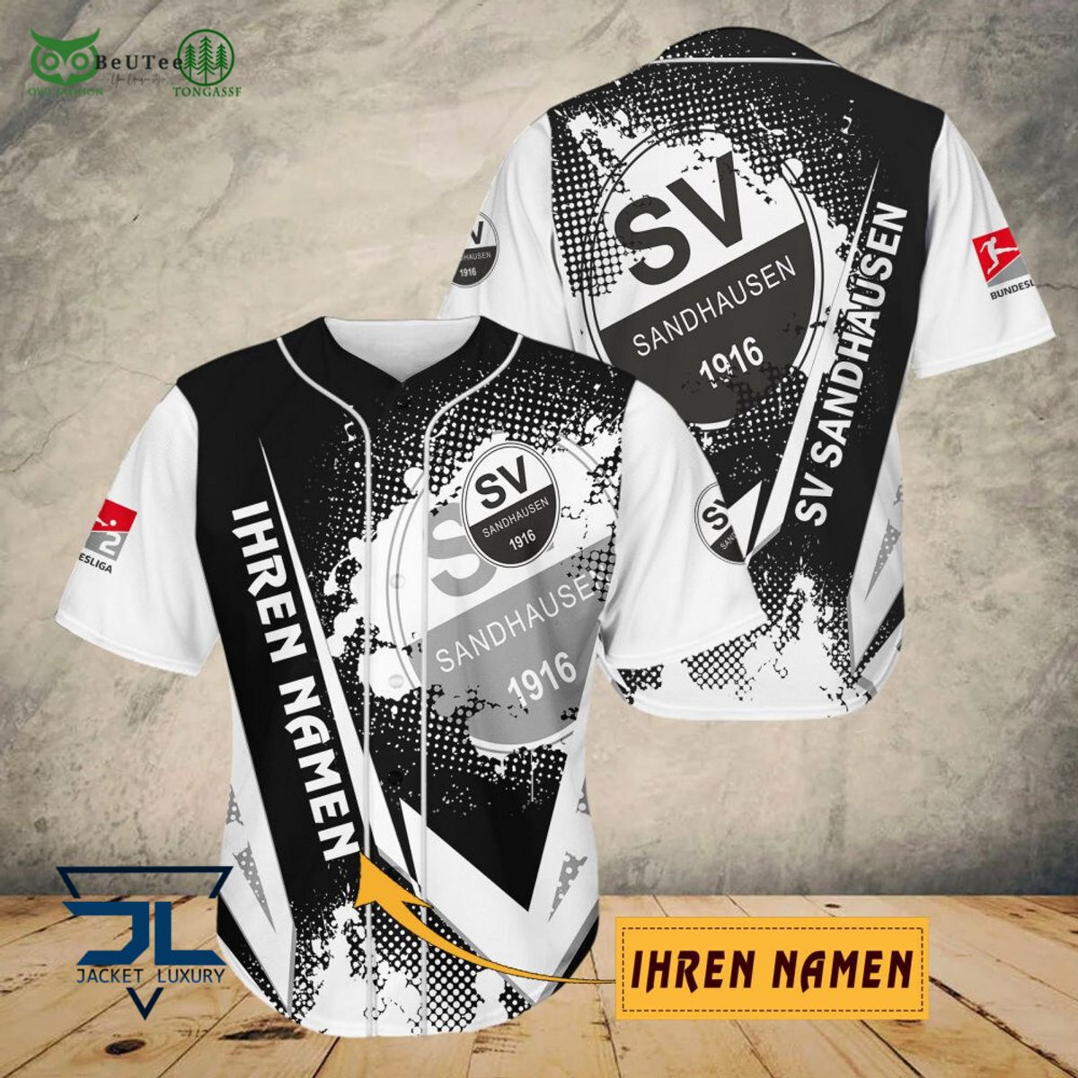 SV Sandhausen Bundesliga Ihren Namen 3D Hoodie Shirt Polo