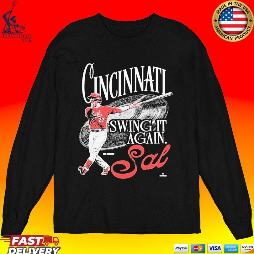 Swing It Again, Sal Cincinnati Reds Mlb Sal Stewart T-shirt
