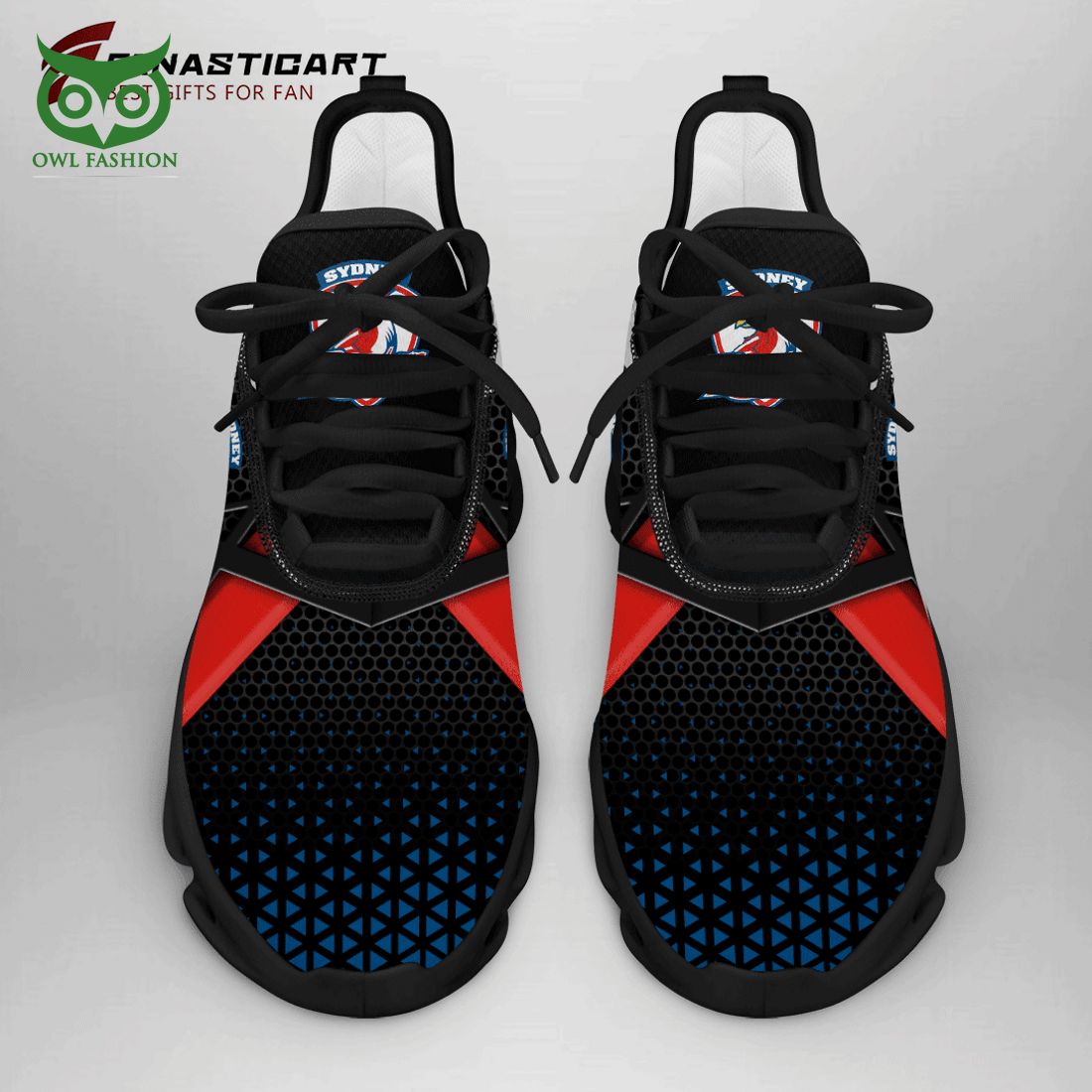 Sydney Roosters NRL Black Max Soul Shoes
