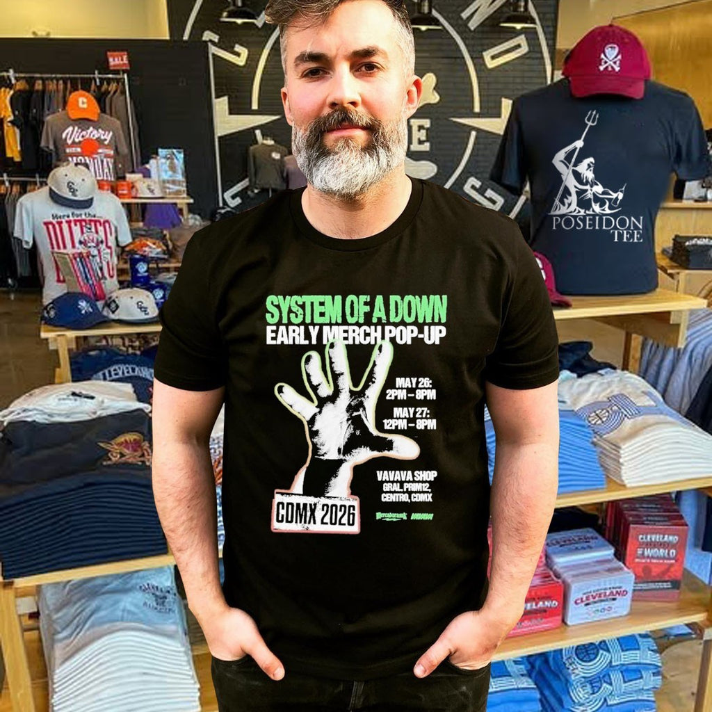 System Of A Down Early Merch Pop-up May 26 2pm- 8pm May 12pm-8pm T-shirt